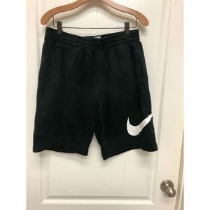 Nike Cotton Blend Flat Front Shorts Black Size M